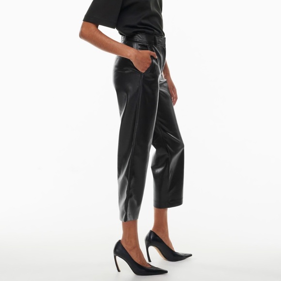 Babaton Vegan Straight Leather Pants (size 4) - Picture 11 of 11